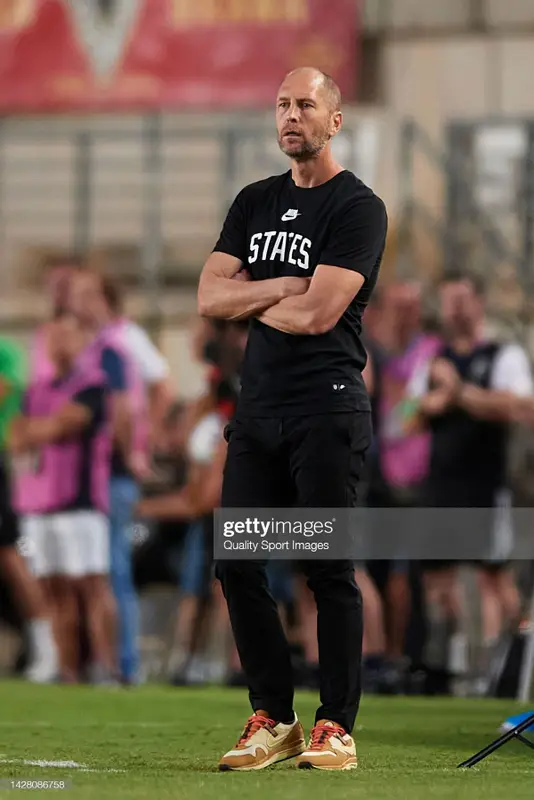 Gregg Berhalter outfit in Nike and Travis Scott Merch, 2022