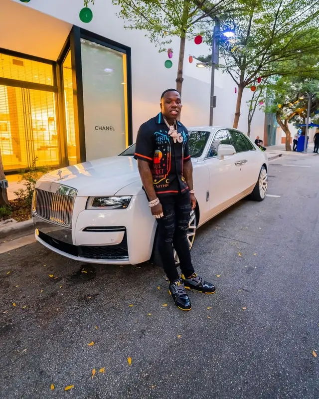 BandMan Kevo outfit in Amiri and Louis Vuitton, 2022