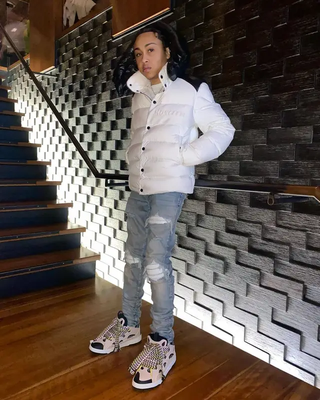 Stunna Gambino outfit in Moncler, Amiri, and Lanvin, 2022