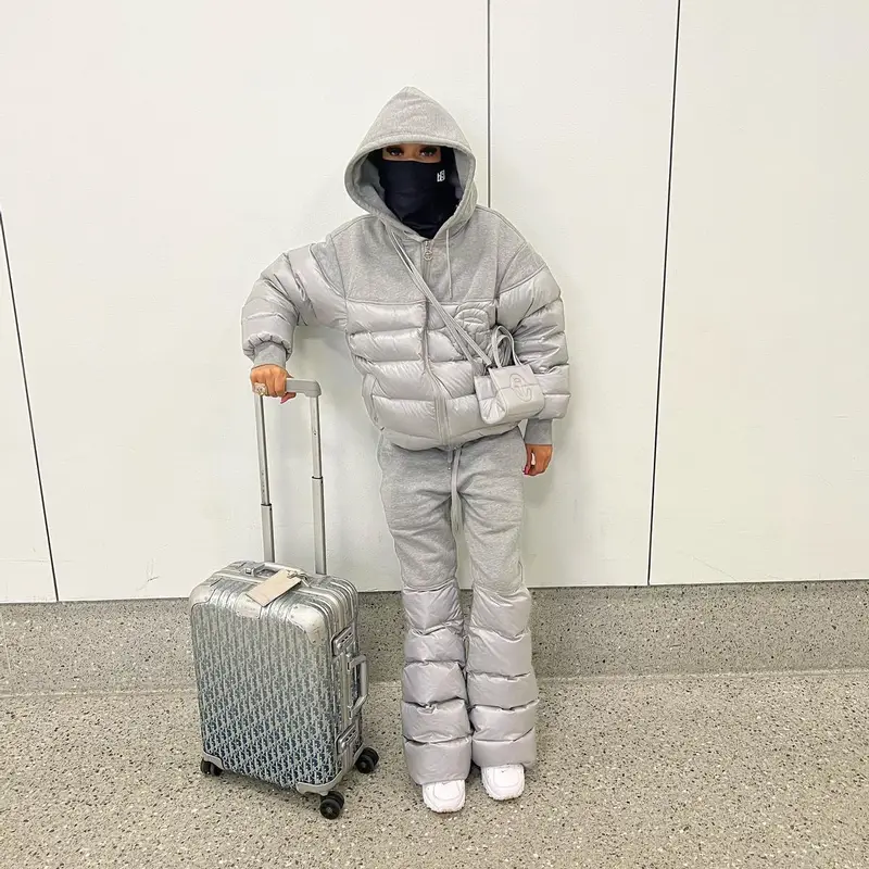 Coi Leray outfit in Telfar, Nike, and Drake Merch, 2022
