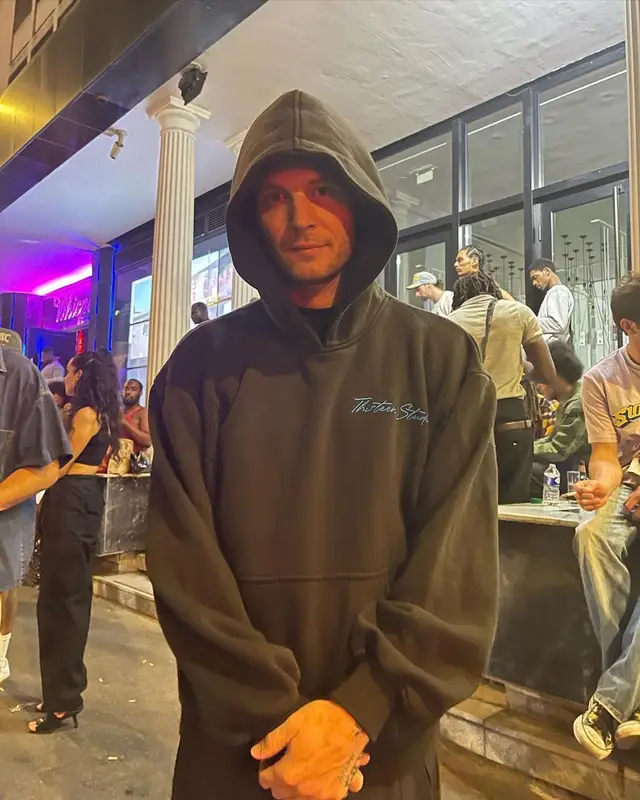 Matthew Williams outfit in Virgil Abloh, Thirteen Studios, and Phade, 2022