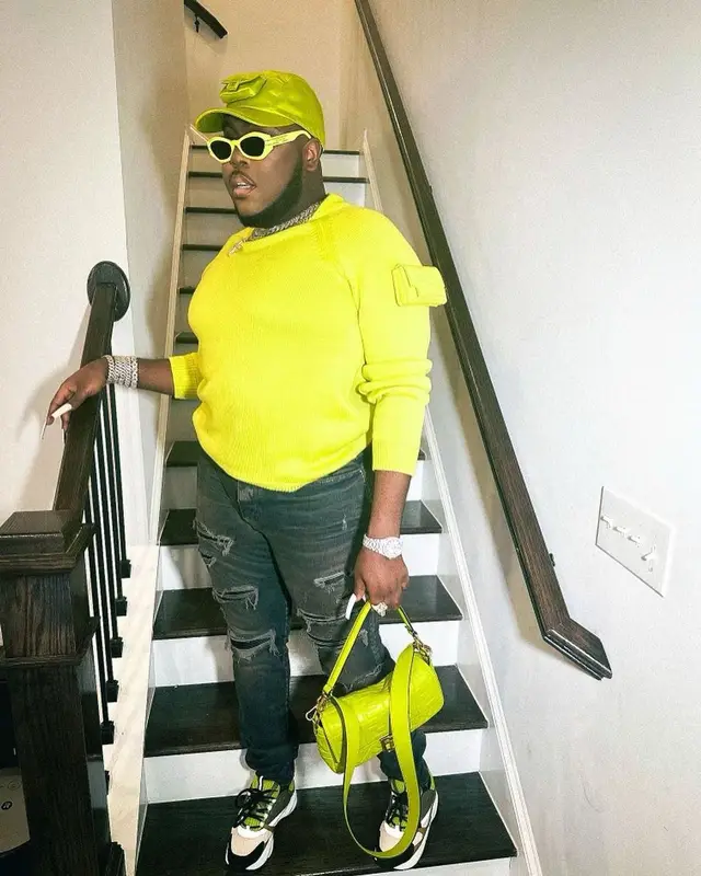 Saucy Santana outfit in Amiri, Dior, and Fendi, 2022