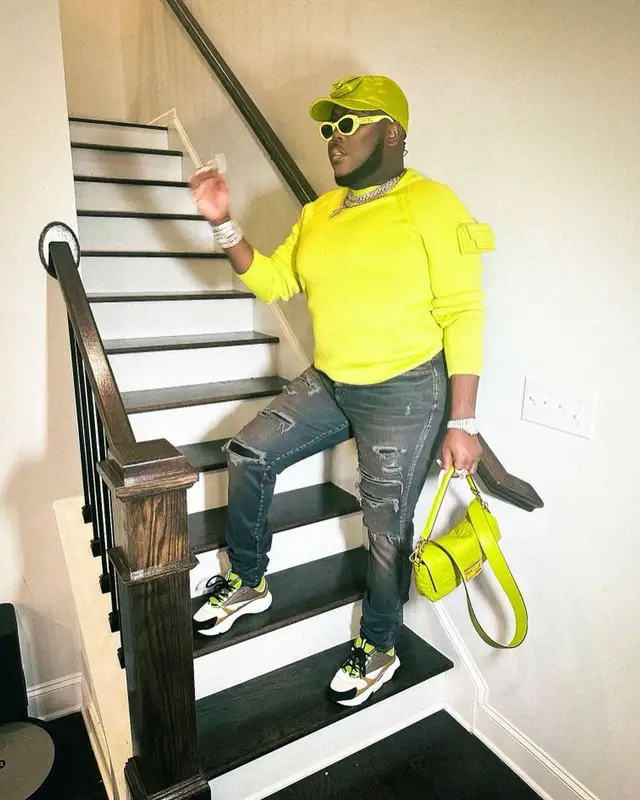 Saucy Santana outfit in Amiri, Dior, and Fendi, 2022