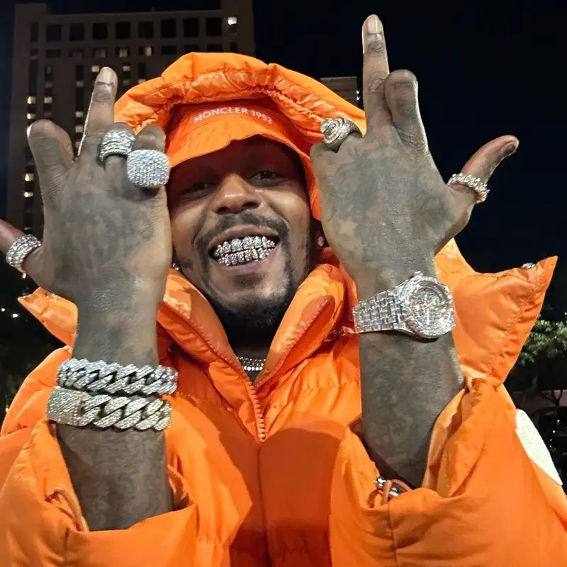 Sauce Walka outfit in Valabasas, Louis Vuitton, and Moncler, 2022