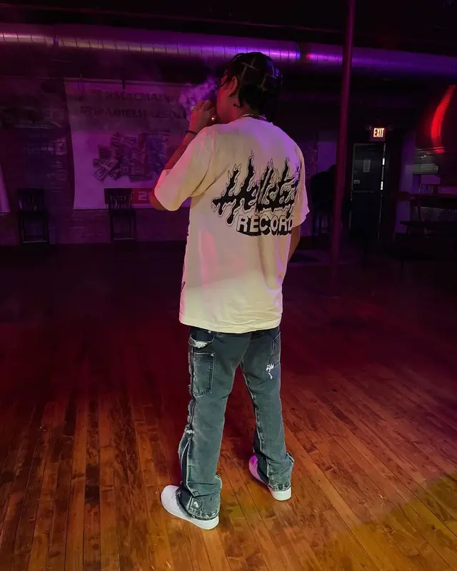 Stunna Gambino outfit in Hellstar, Gallery Dept., and Nike, 2022