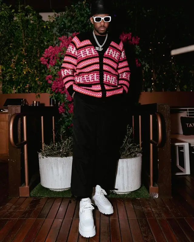 Fabolous outfit in Celine and Loewe, 2022