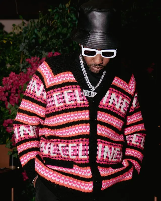 Fabolous outfit in Celine and Loewe, 2022