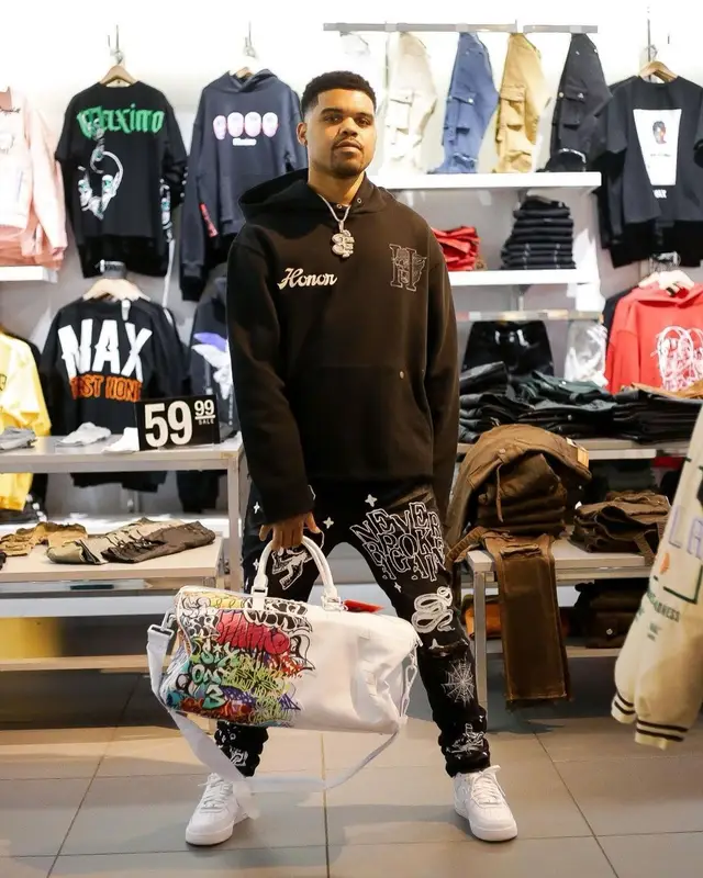 OG 3Three outfit in Honor The Gift, Never Broke Again, and Nike, 2022