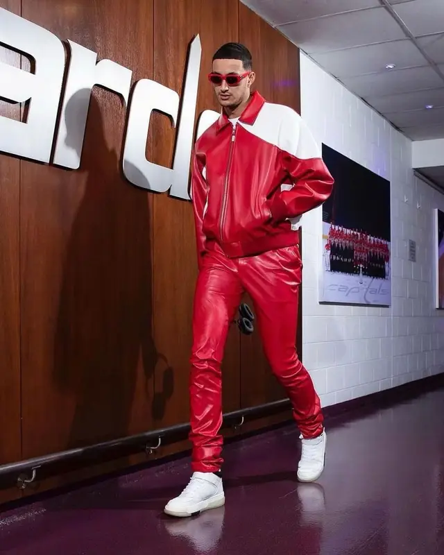 Kyle Kuzma outfit in Arte Antwerp, Amiri, and Balenciaga, 2022