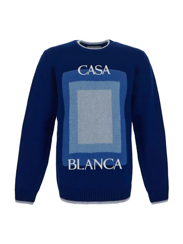 Casablanca Degrade Logo Intarsia Sweater $1000