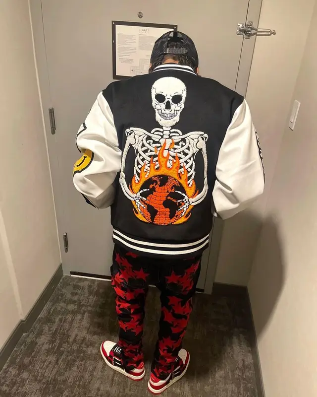 DD Osama outfit in Divine Fashion, Chemist, and Amiri, 2022