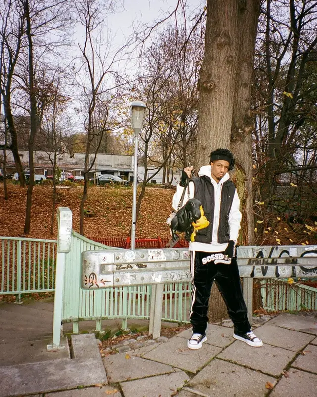 Pierre Bourne outfit in Sossboy, Misbhv, and Stone Island, 2022