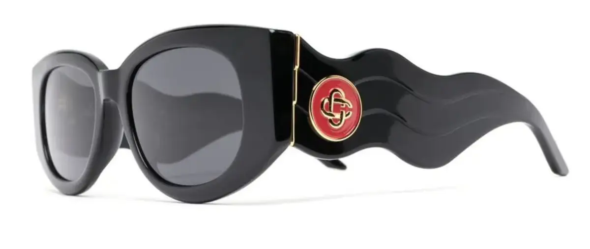 Casablanca Black Memphis Oval Frame Sunglasses $300