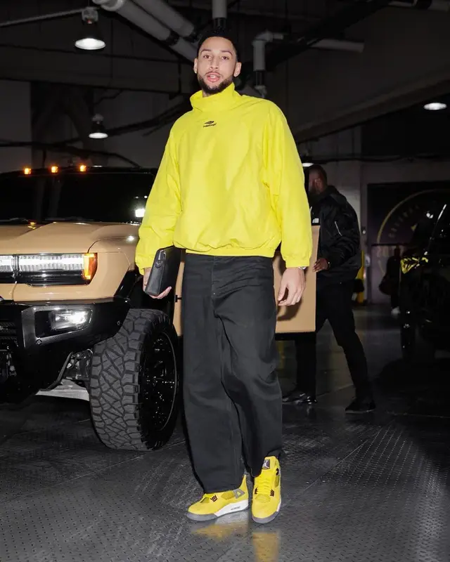 Ben Simmons outfit in Balenciaga and Jordan, 2022
