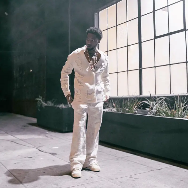 Key Glock outfit in Bottega Veneta, Nike, and Off-White, 2022