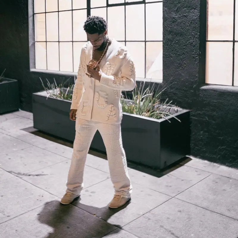 Key Glock outfit in Bottega Veneta, Nike, and Off-White, 2022