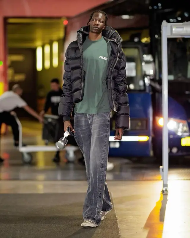 Bol Bol outfit in Rick Owens, Vetements, and Balenciaga, 2022