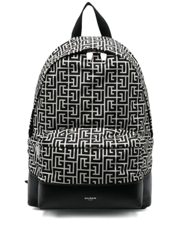 Balmain Logo Print Panelled Backpack $1595