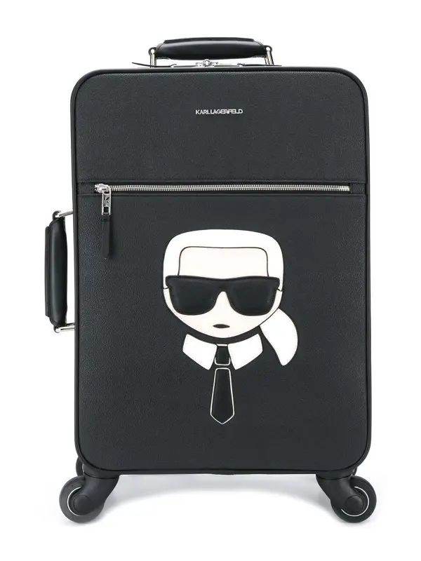 Karl Lagerfeld K/ikonik Trolley Black Luggage $525