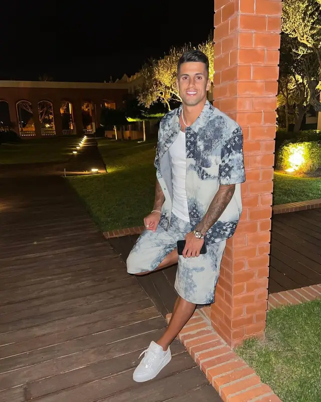 Joao Cancelo outfit in Louis Vuitton, 2022