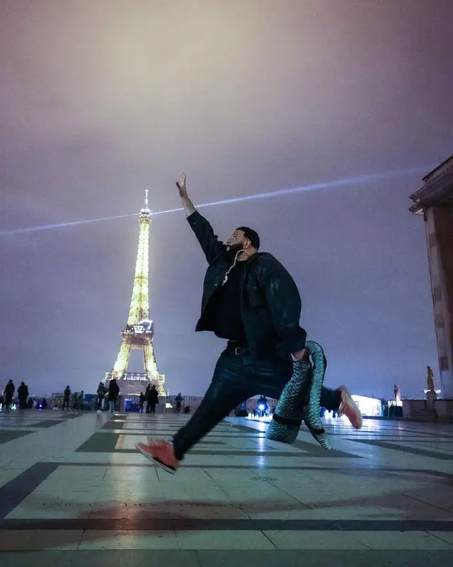 DJ Khaled outfit in Balenciaga, Jordan, and Chanel, 2022