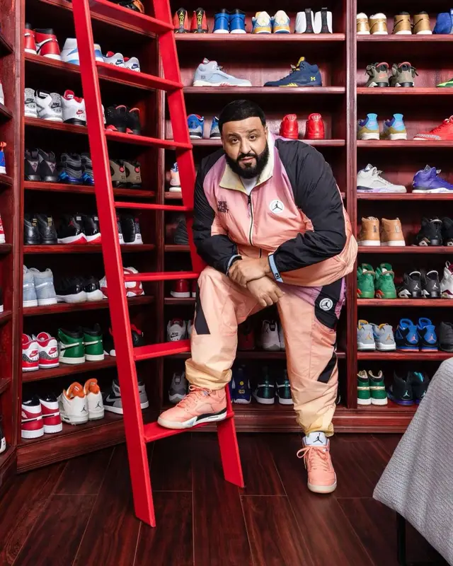 DJ Khaled outfit in Jordan, Cartier, and DJ Khaled Merch, 2022