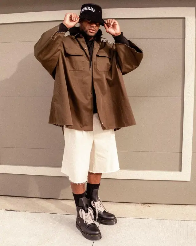 JuJu outfit in Dickies, Rick Owens, and Kidill, 2022