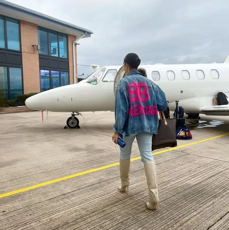Georgina Rodriguez outfit in Balenciaga, Stella McCartney, and Louis Vuitton, 2022