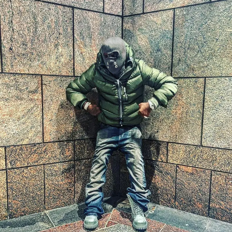 Ken Carson outfit in Balenciaga, Ken Carson Merch, and Rick Owens, 2022