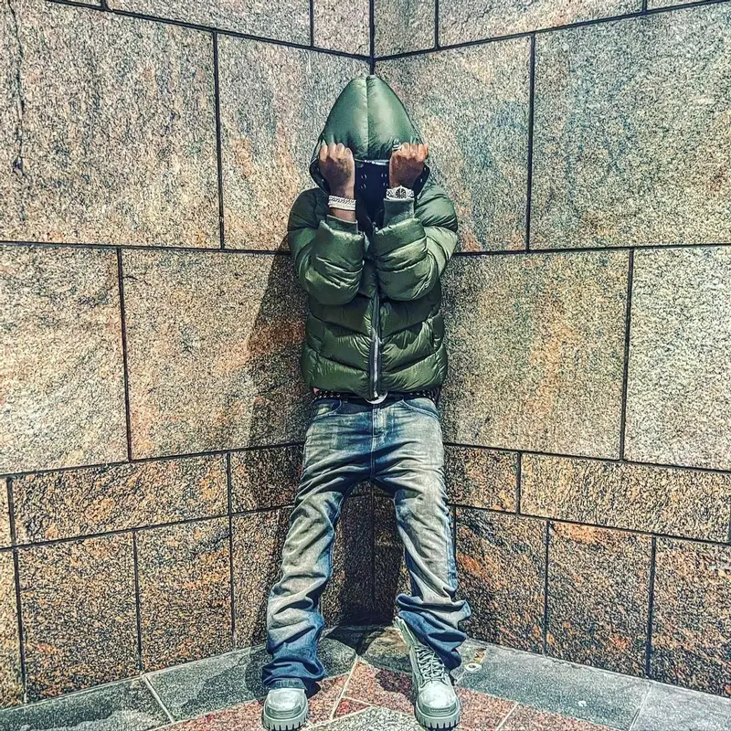 Ken Carson outfit in Balenciaga, Ken Carson Merch, and Rick Owens, 2022