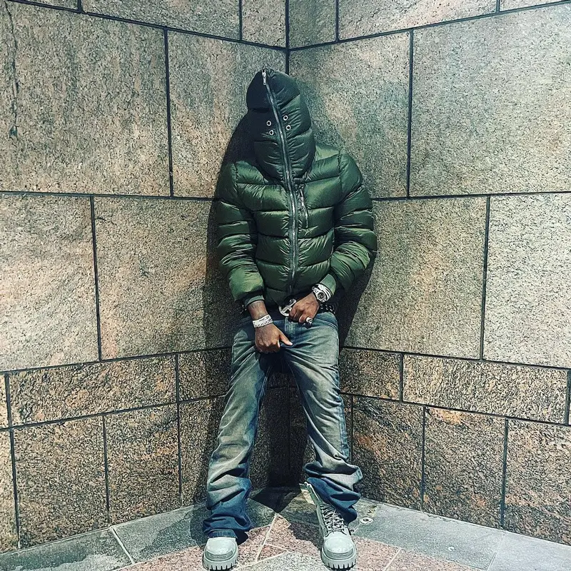 Ken Carson outfit in Balenciaga, Ken Carson Merch, and Rick Owens, 2022