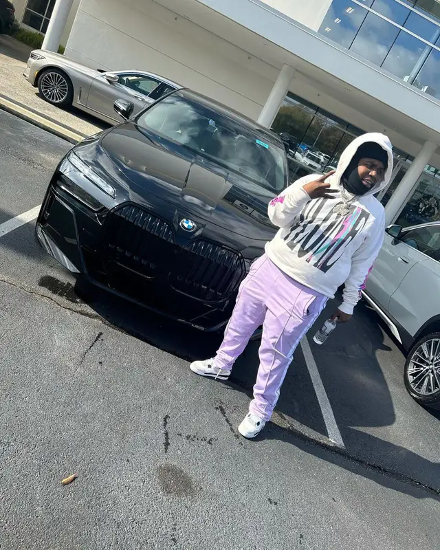 Big30 outfit in Vlone, Palm Angels, and Jordan, 2022