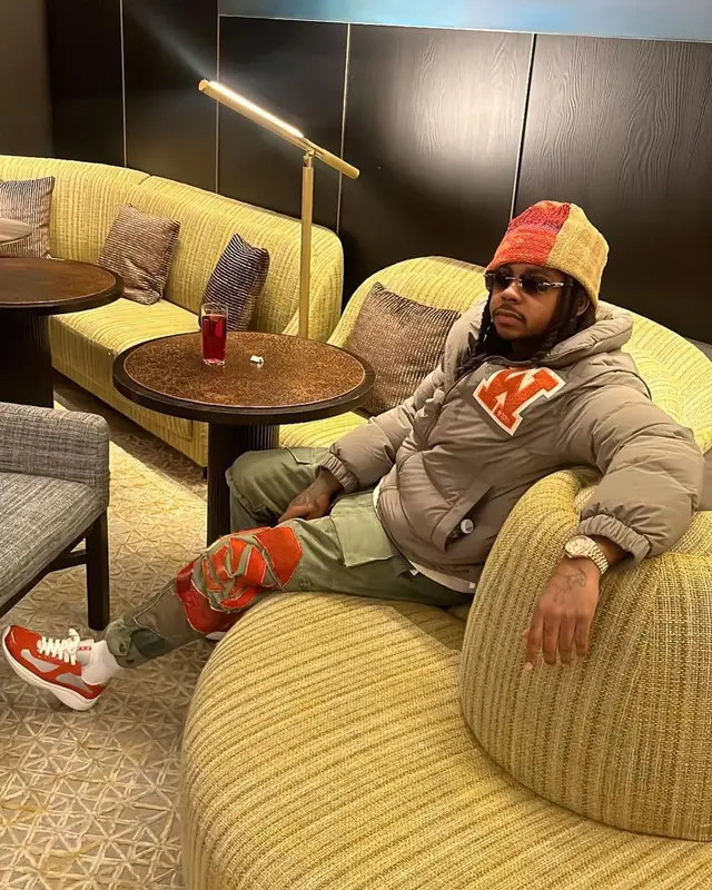 Babyface Ray outfit in Off-White, Marni, and Greg Lauren, 2022