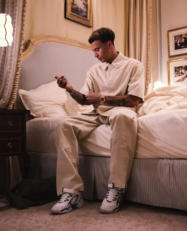 Dele Alli outfit in Louis Vuitton, 2022