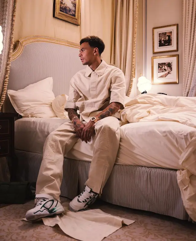 Dele Alli outfit in Louis Vuitton, 2022