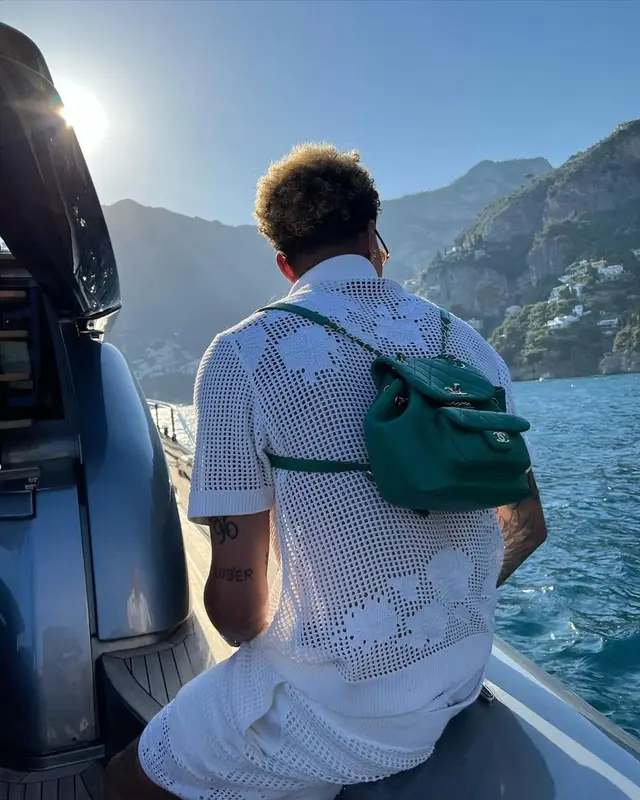 Dele Alli outfit in Amiri, Louis Vuitton, and Chanel, 2022
