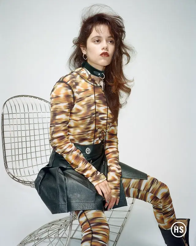 Jenna Ortega outfit in Priscavera, Ferragamo, and Coach, 2022
