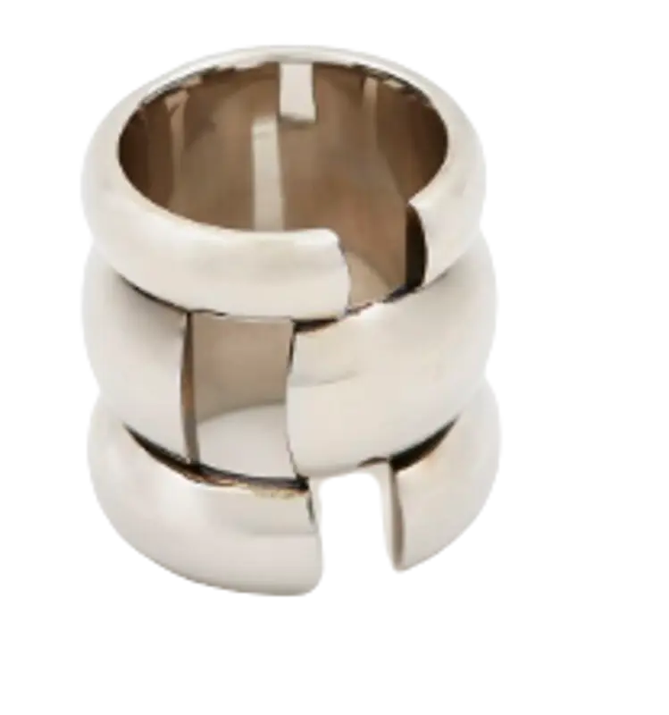 Alexander McQueen Broken Antique Silver Ring $490