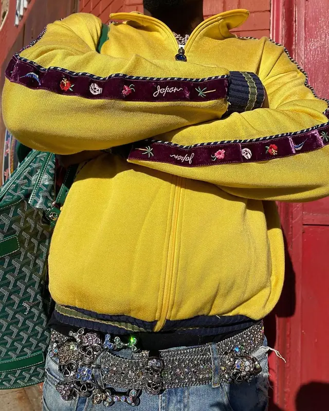 Kirk Knight outfit in B.B. Simon, Goyard, and Guitar Boys, 2021