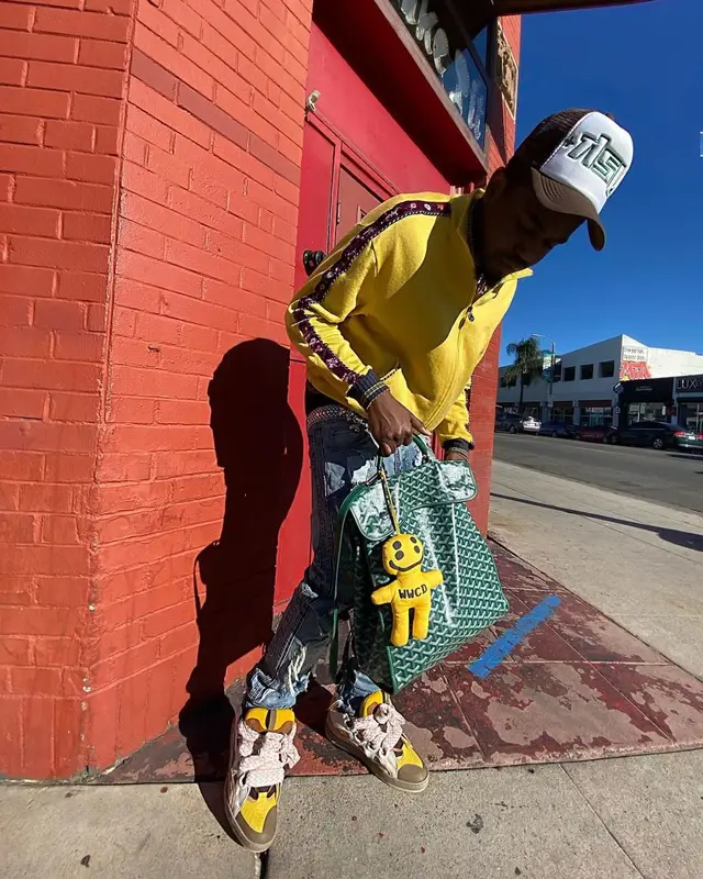Kirk Knight outfit in B.B. Simon, Goyard, and Guitar Boys, 2021
