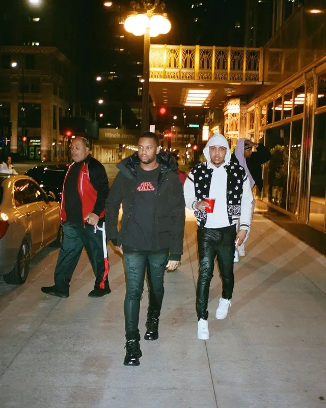 G Herbo outfit in ERL and Nike, 2022