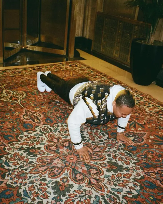 G Herbo outfit in Rhude, Amiri, and Nike, 2022