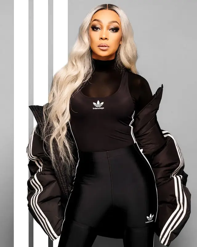 Monica outfit in Adidas and Balenciaga, 2022