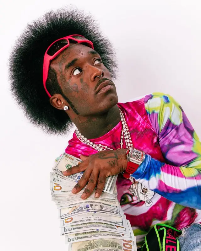 Lil Uzi Vert outfit in Chopova Lowena, Balenciaga, and Prada, 2022