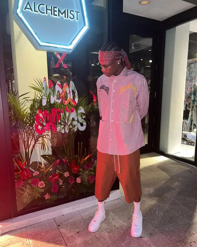 Bloody Dior outfit in Rick Owens, Cartier, and Supreme, 2022
