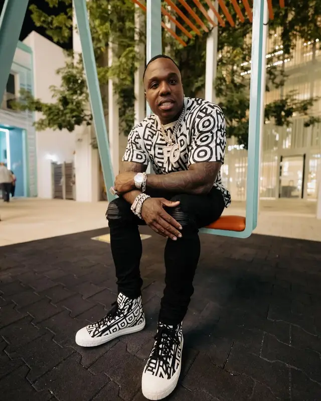 BandMan Kevo outfit in Fendi and Amiri, 2022