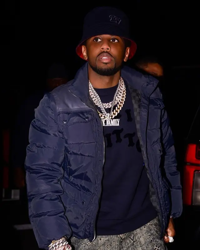 Fabolous outfit in Louis Vuitton and Jordan, 2022