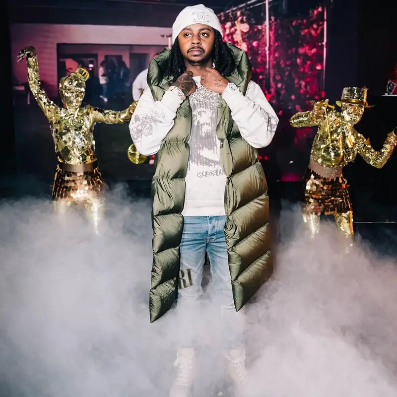 Babyface Ray outfit in Rick Owens, Amiri, and Chanel, 2022