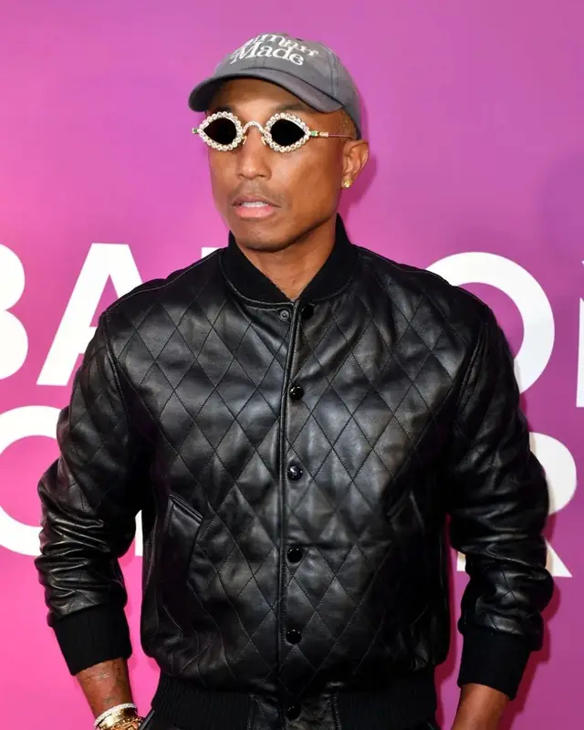 Pharrell Williams outfit in Tiffany&Co, Human Made, and Girls Don't Cry, 2022