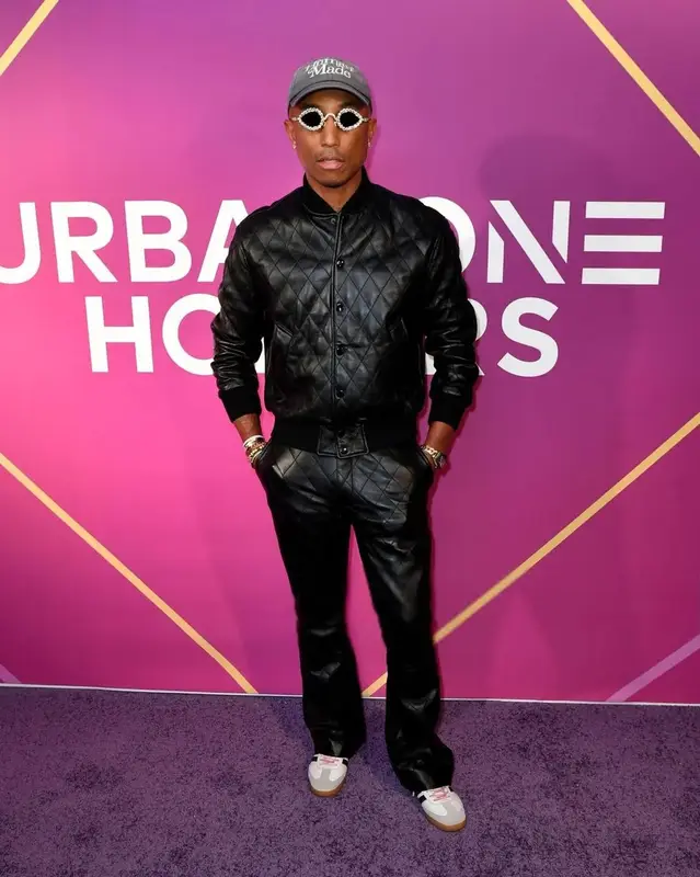 Pharrell Williams outfit in Tiffany&Co, Human Made, and Girls Don't Cry, 2022